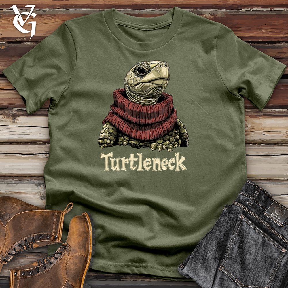 Viking Goods Turtleneck Softstyle Tee Military Green / S