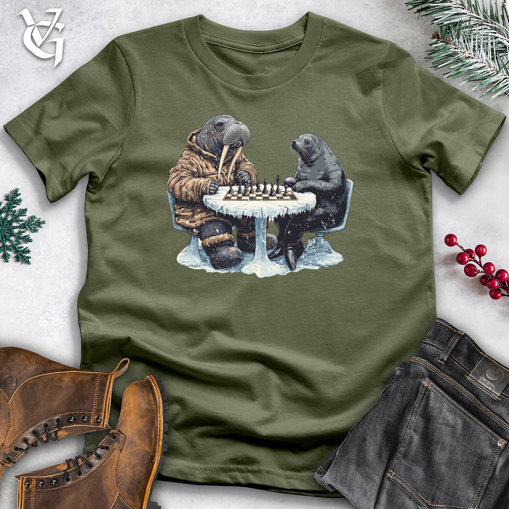 Viking Goods Arctic Chess Match Softstyle Tee Military Green / XS