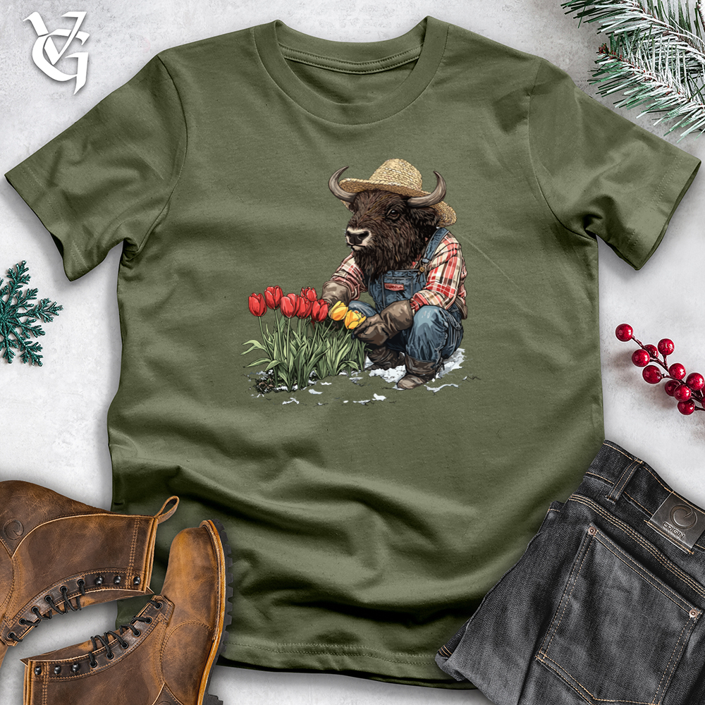 Viking Goods Bison Gardener Softstyle Tee Military Green / XS