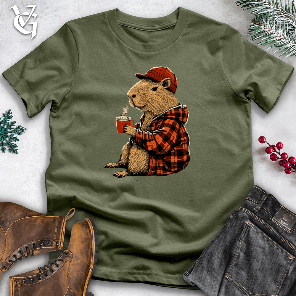 Viking Goods Capybara Coffee Softstyle Tee Military Green / XS