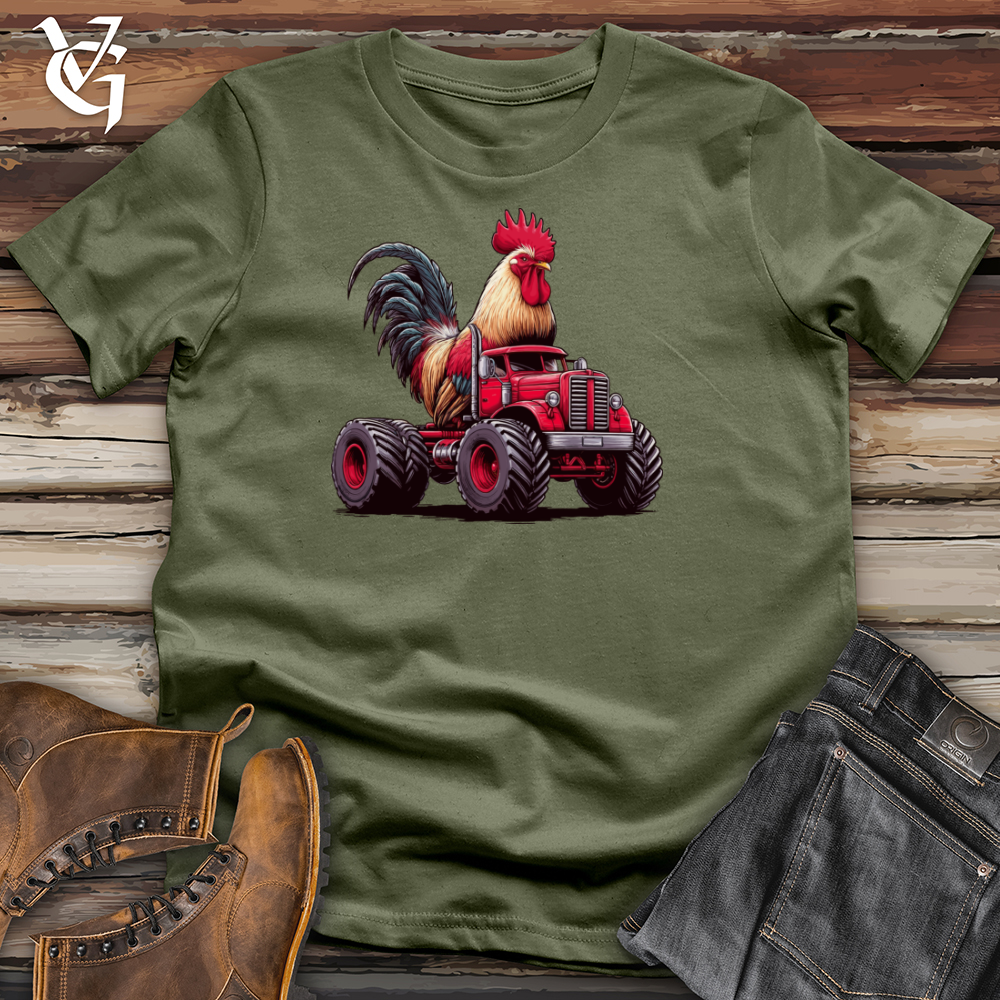 Viking Goods Chicken Monster Truck Softstyle Tee Military Green / XS