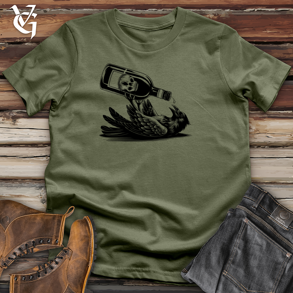 Viking Goods Drunk Crow Softstyle Tee Military Green / XS