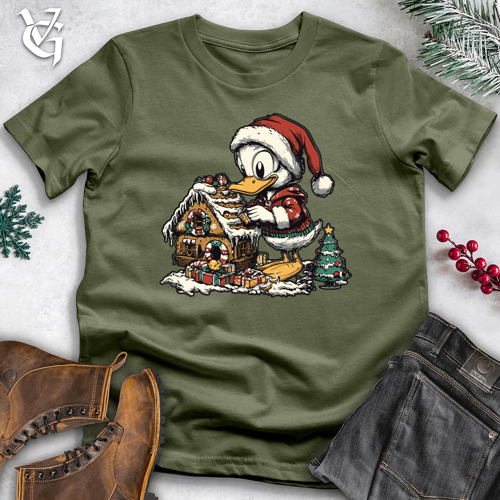 Viking Goods Gingerbread Duck Softstyle Tee Military Green / XS