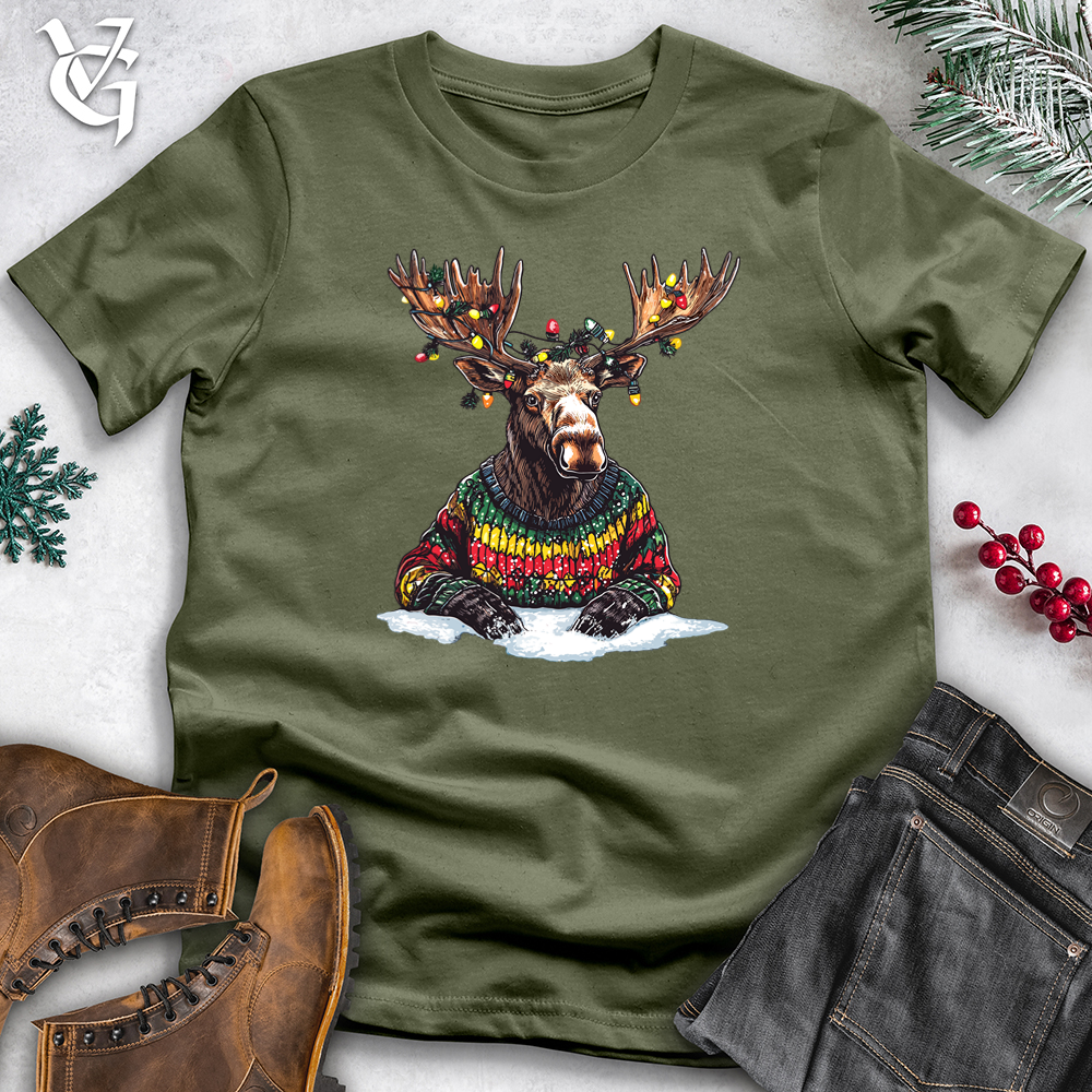 Viking Goods Merry Moose Softstyle Tee Military Green / XS