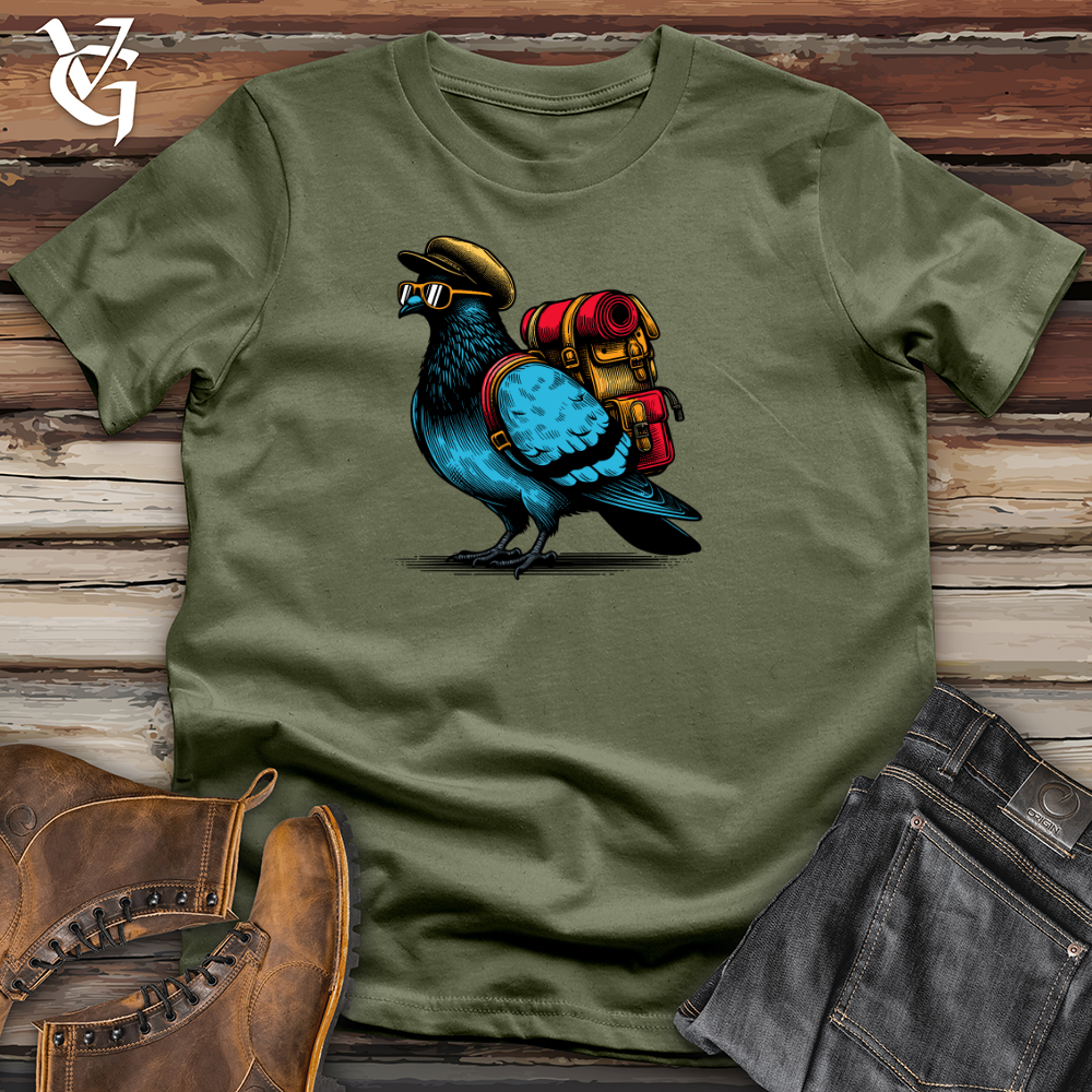 Viking Goods Pigeon Traveler Softstyle Tee Military Green / XS