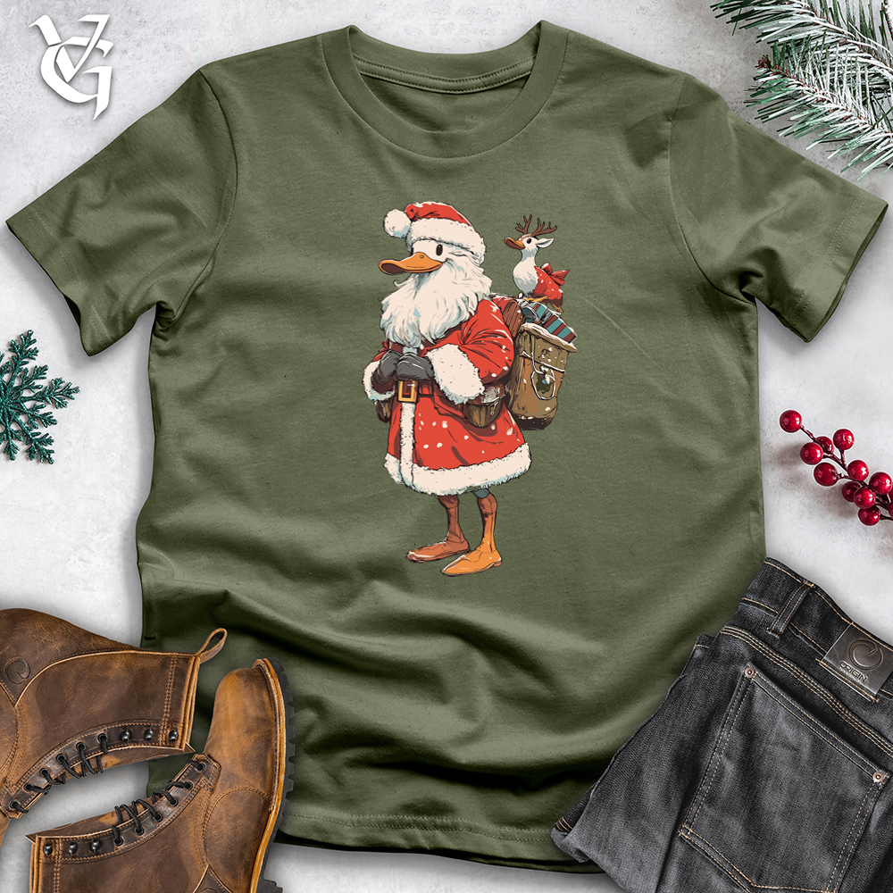 Viking Goods Santa Duck Softstyle Tee Military Green / XS