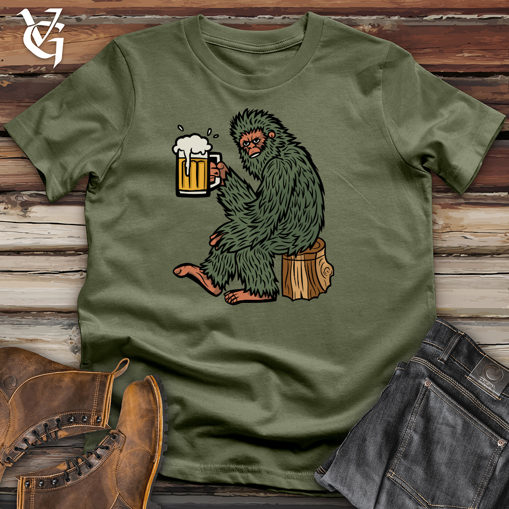 Viking Goods Sasquatch Beer Softstyle Tee Military Green / XS