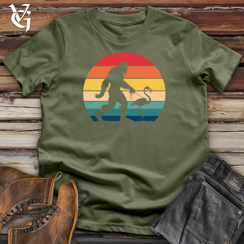 Viking Goods Sasquatch Flamingo Walk Softstyle Tee Military Green / XS