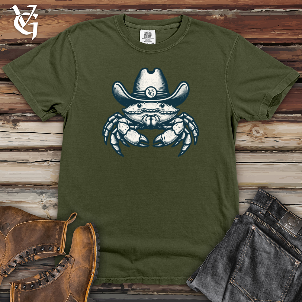 Viking Goods Crab wearing a hat Heavy Cotton Comfort Colors Tee Moss / L