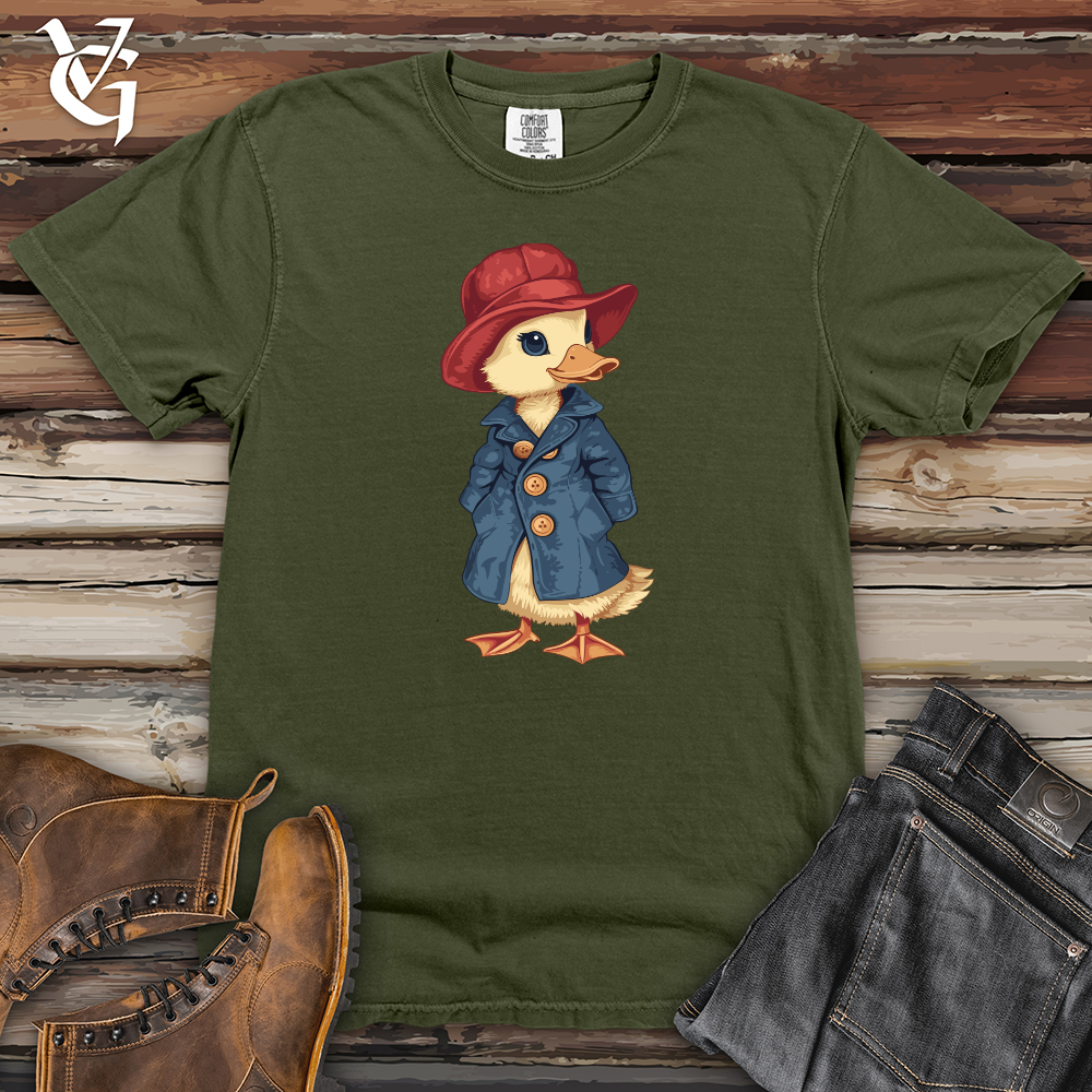 Viking Goods Duckling Detective Chic Heavy Cotton Comfort Colors Tee Moss / L