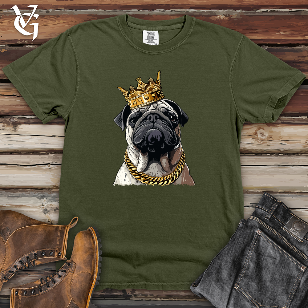 Viking Goods Gangster Pug Heavy Cotton Comfort Colors Tee Moss / L