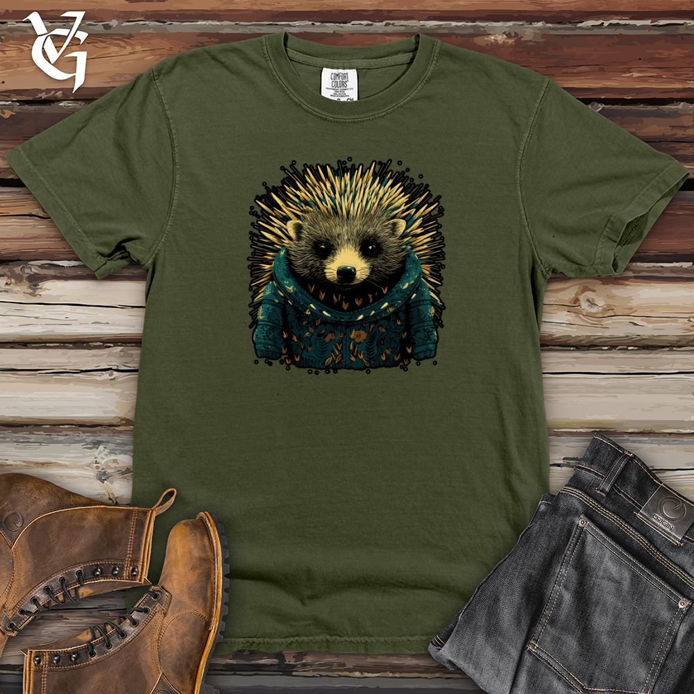 Viking Goods Hedgehog Starlit Snuggle Heavy Cotton Comfort Colors Tee Moss / L