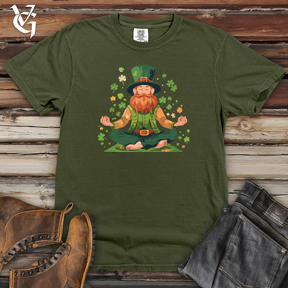 Viking Goods Leprechaun Zen Harmony Heavy Cotton Comfort Colors Tee Moss / L