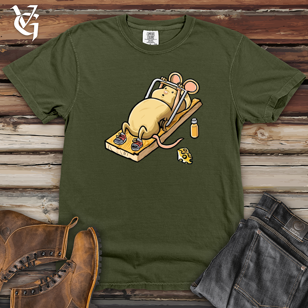 Viking Goods Mouse in Gym Workout Heavy Cotton Comfort Colors Tee Moss / L