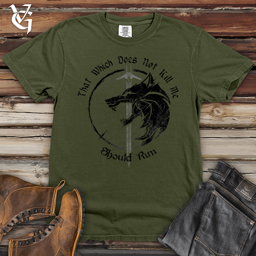 Viking Goods Should Run Wolf Heavy Cotton Comfort Colors Tee Moss / L