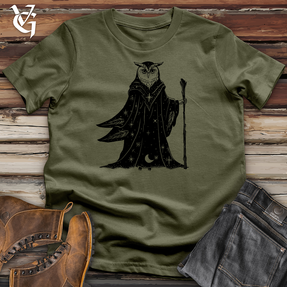Viking Goods Mystical Owl Mage Cotton Tee