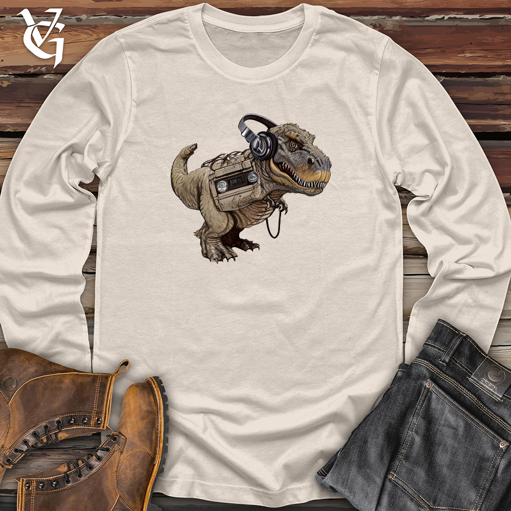 Viking Goods Dinosaur Cassete Player Long Sleeve Natural / L