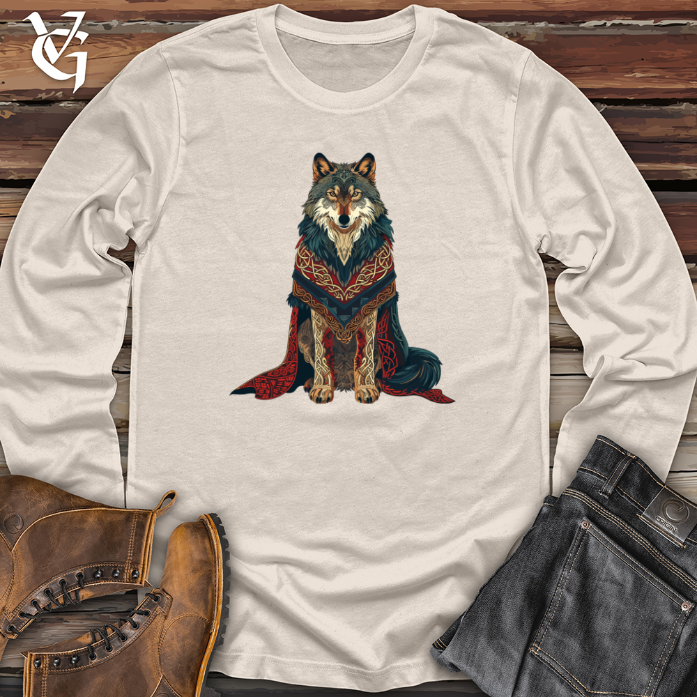 Viking Goods Tribal Wolf Majesty Long Sleeve Natural / L