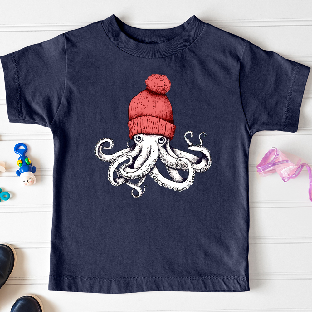 Viking Goods Octopus Chillin Toddler Tee Navy / 2T
