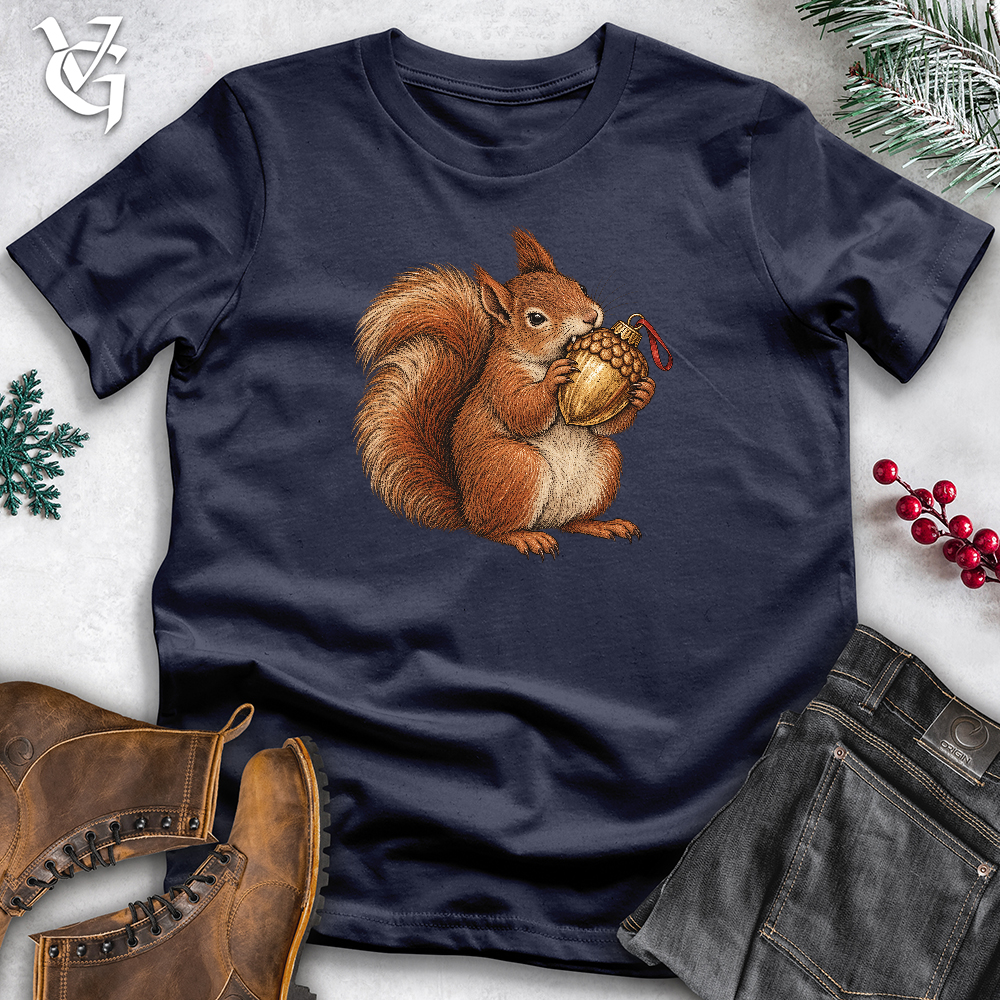 Viking Goods Acorn Ornament Squirrel Softstyle Tee Navy / L
