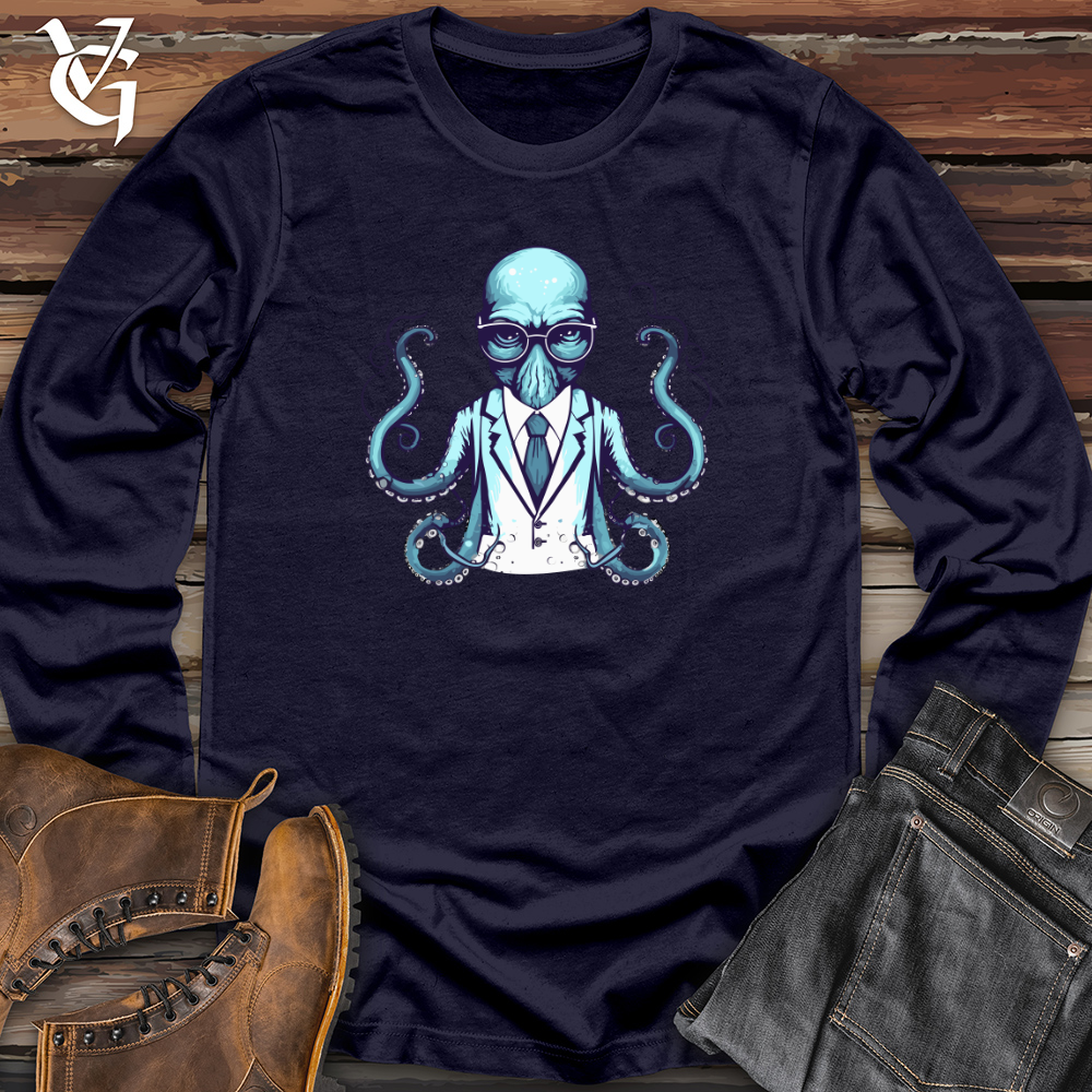 Viking Goods Analytical Octopus Long Sleeve Navy / L