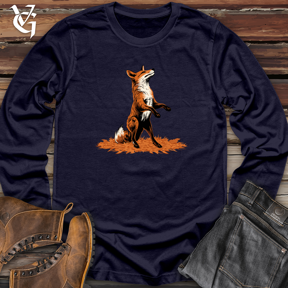 Viking Goods Autumn Fox Frenzy Long Sleeve Navy / L