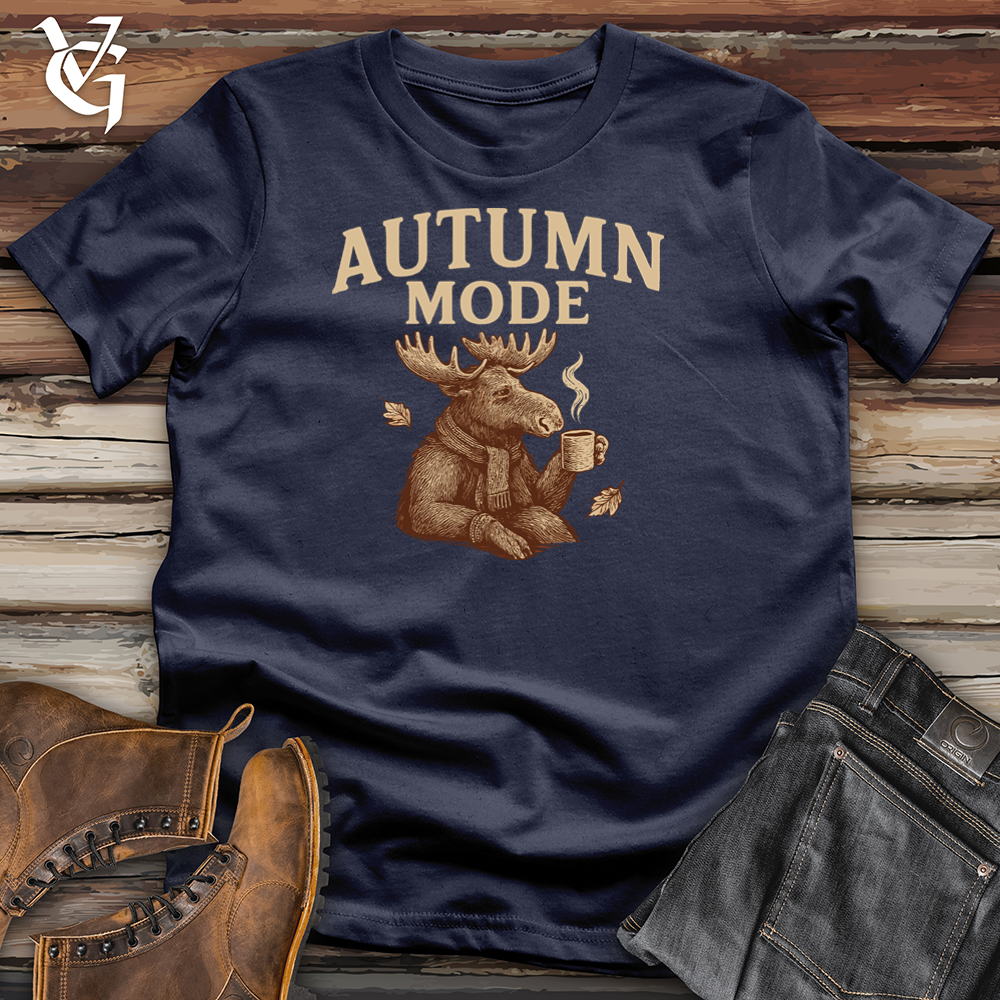 Viking Goods Autumn Mode Moose Tee Navy / L