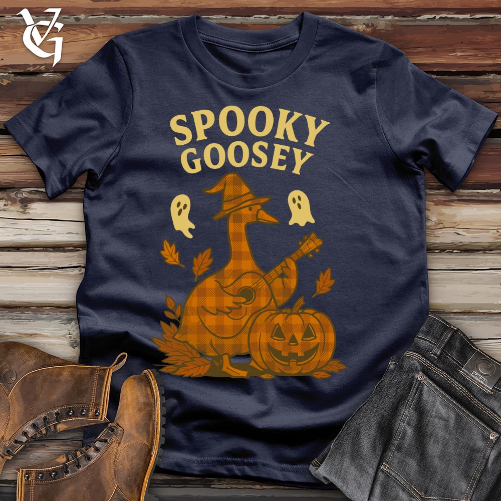 Viking Goods Autumn Spooky Goosey Softstyle Tee Navy / L