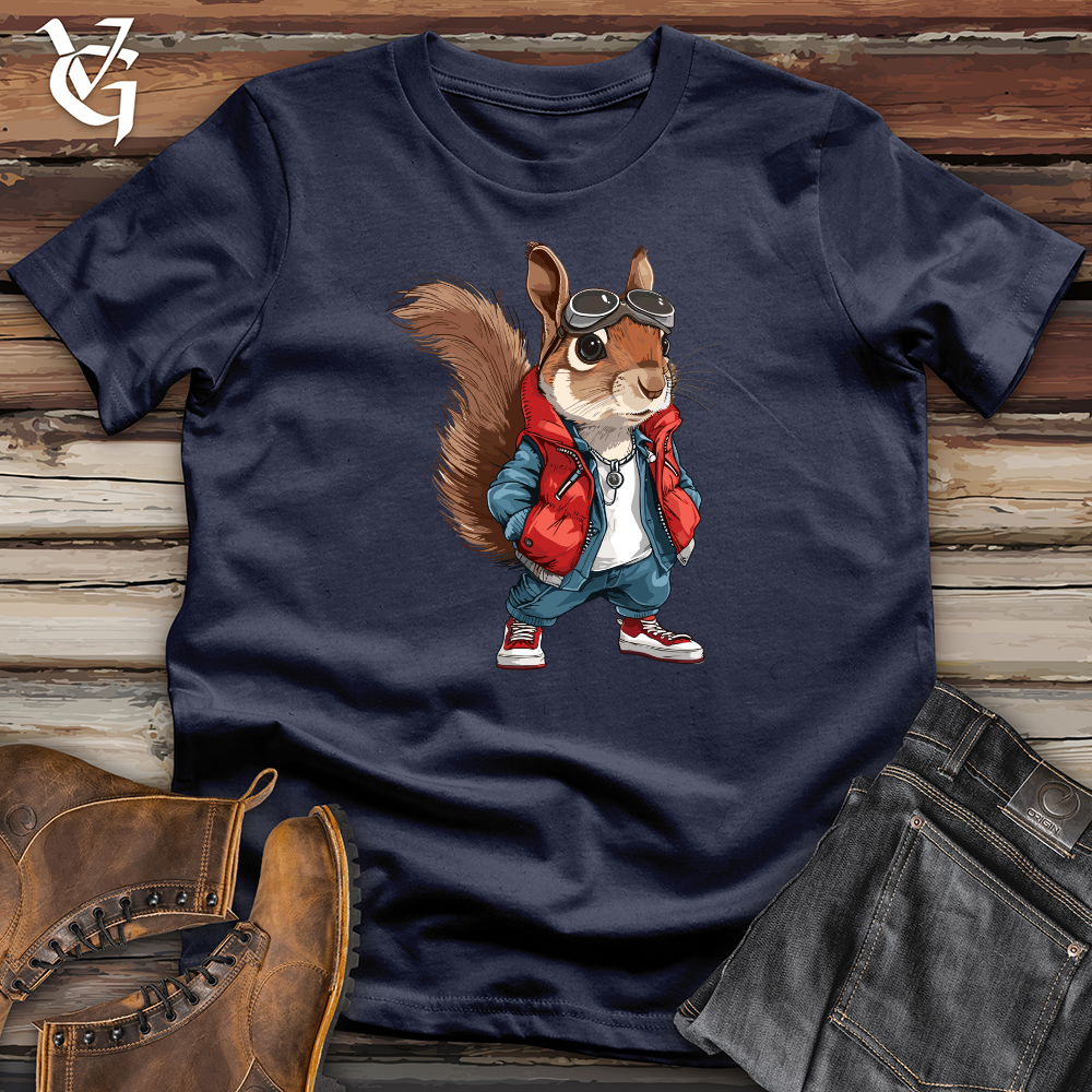 Viking Goods Back To School Squirrel Softstyle Tee Navy / L