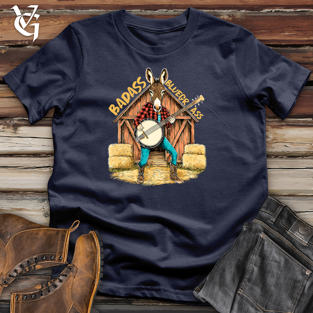 Viking Goods Badass Bluegrass Donkey Softstyle Tee Navy / L
