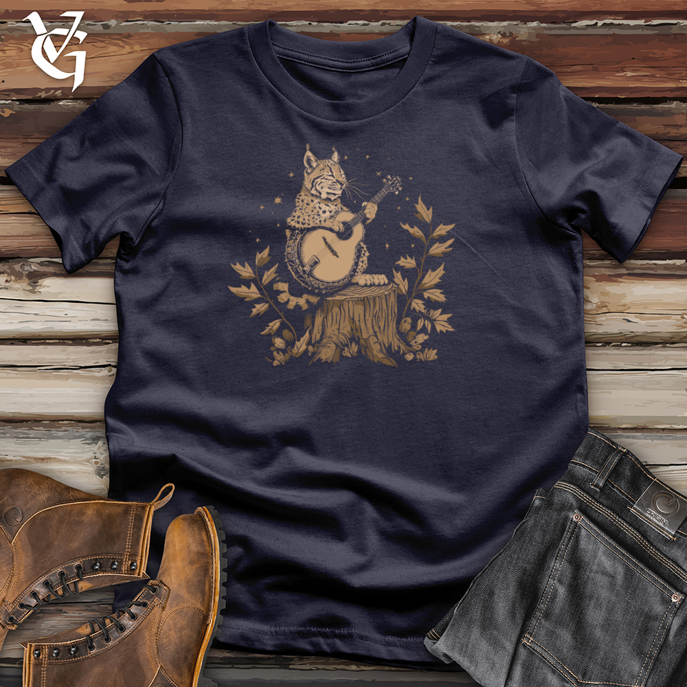 Viking Goods Banjo Bobcat Serenade Cotton Tee Navy / L