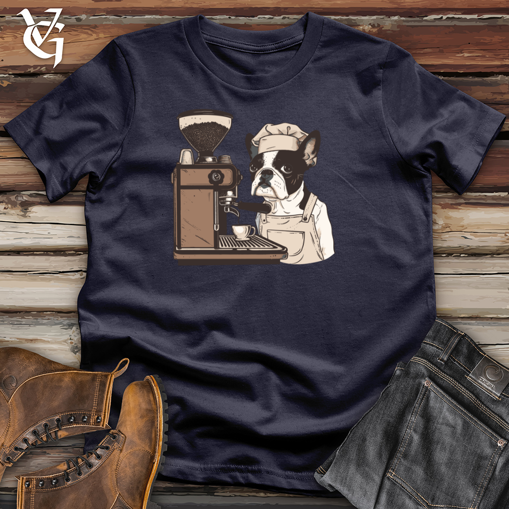 Viking Goods Barista Boston Brew Cotton Tee Navy / L