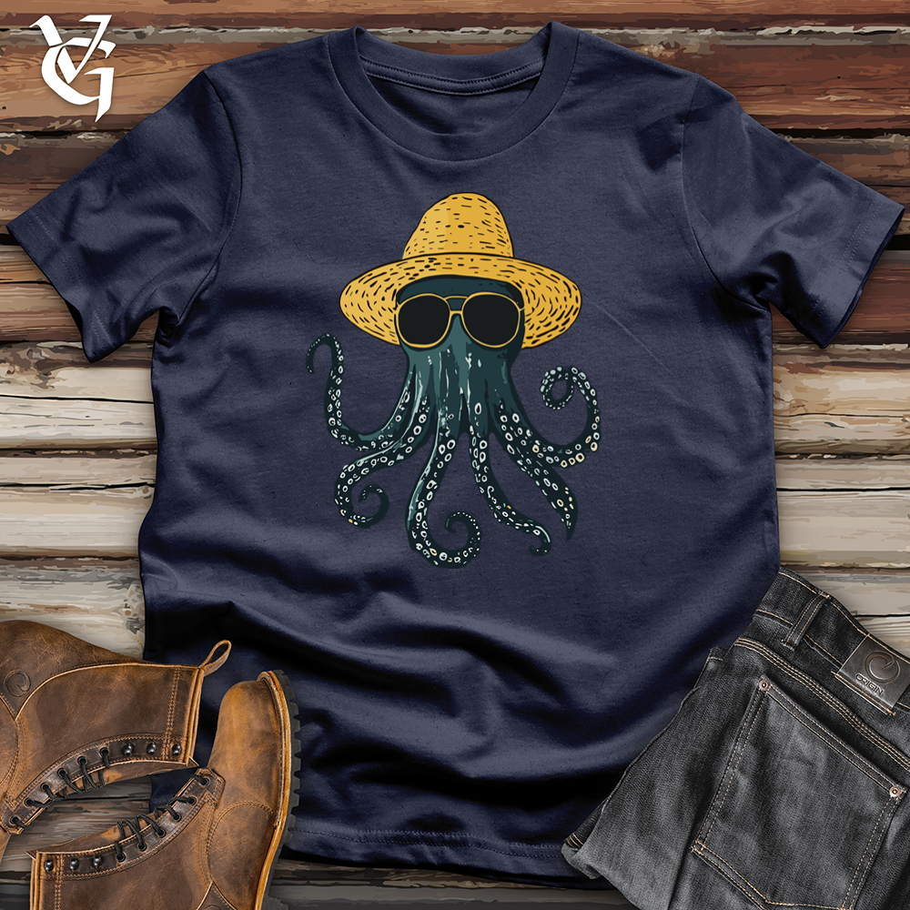 Viking Goods Beach Babe Octopus Softstyle Tee Navy / L