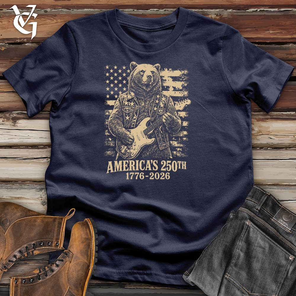 Viking Goods Bear American Guitar Softstyle Tee Navy / L