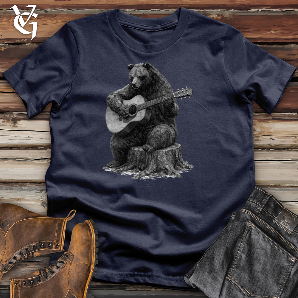 Viking Goods Bear Playing Guitar Tee Navy / L