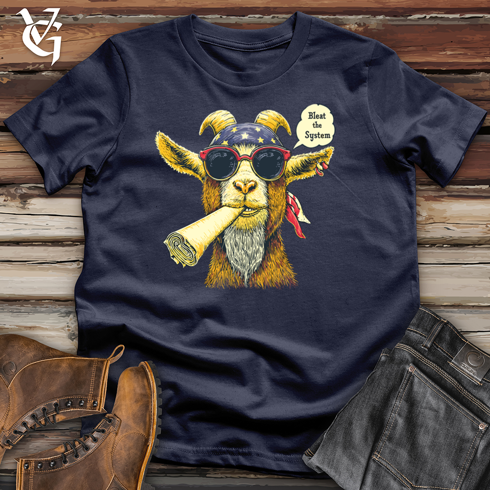 Viking Goods Bleat the System Softstyle Tee Navy / L