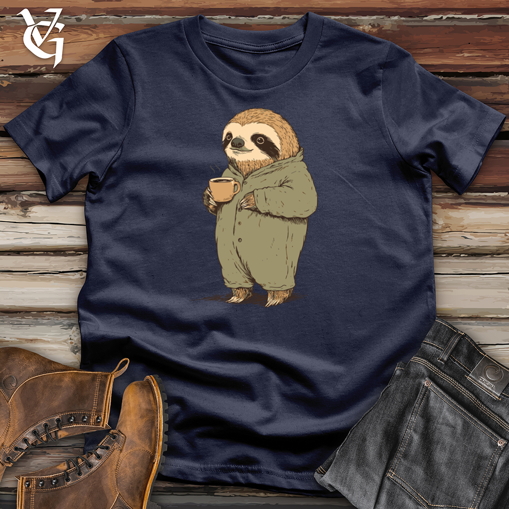 Viking Goods Blue Collar Sloth Softstyle Tee Navy / L