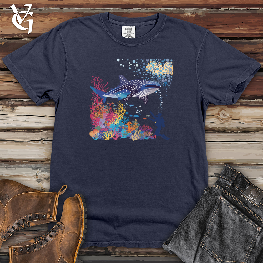 Viking Goods Bubbly Whaleplay Adventure Heavy Cotton Comfort Colors Tee Navy / L