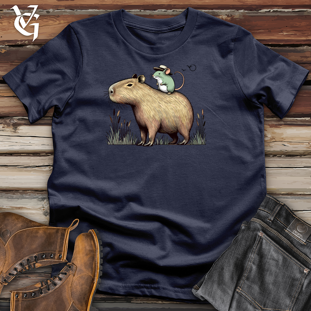 Viking Goods Capybara and Mouse Tee Navy / L
