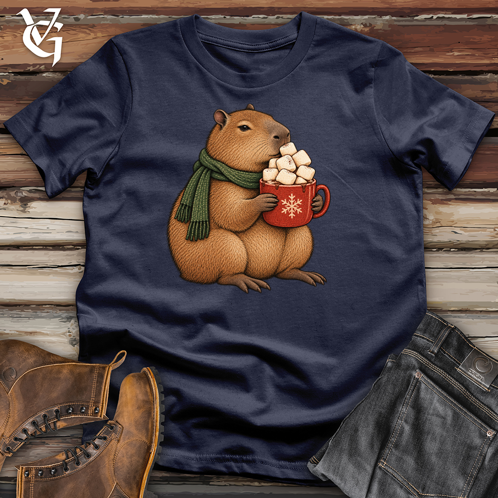 Viking Goods Capybara Hot Chocolate Tee Navy / L
