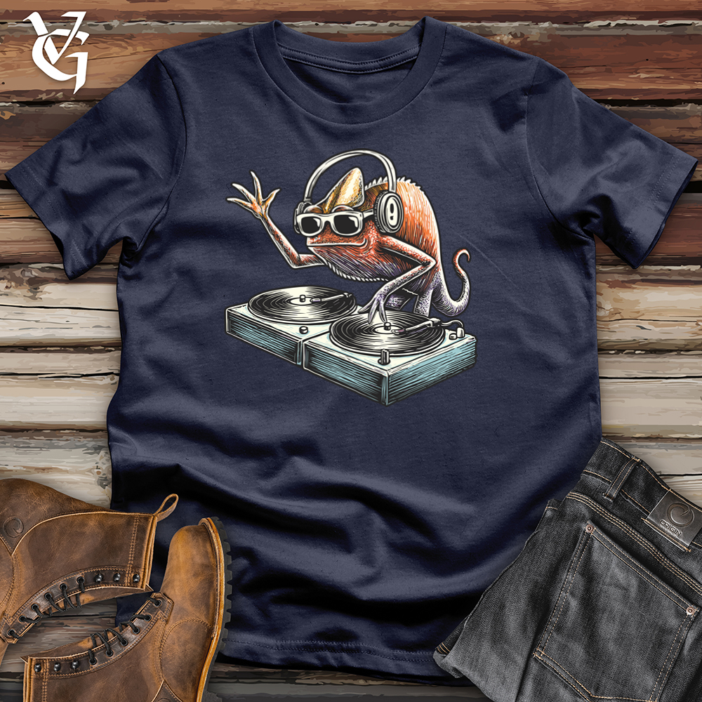 Viking Goods Chameleon Dj Softstyle Tee Navy / L