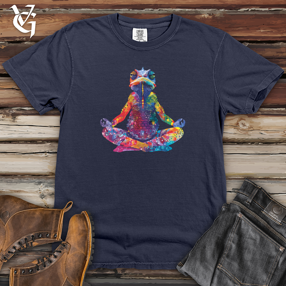 Viking Goods Chameleon Zen Mandala Heavy Cotton Comfort Colors Tee Navy / L