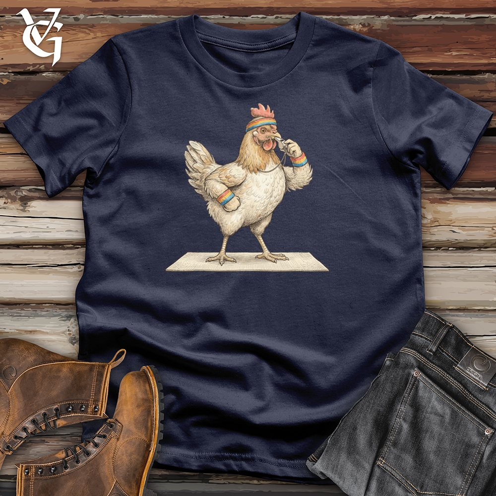 Viking Goods Chicken Fitness Instructor Tee Navy / L
