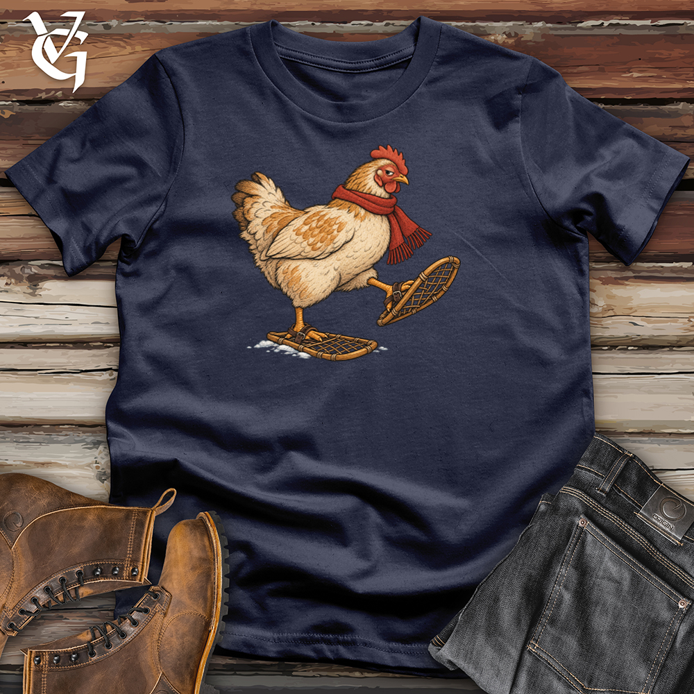 Viking Goods Chicken Snow Shoes Tee Navy / L