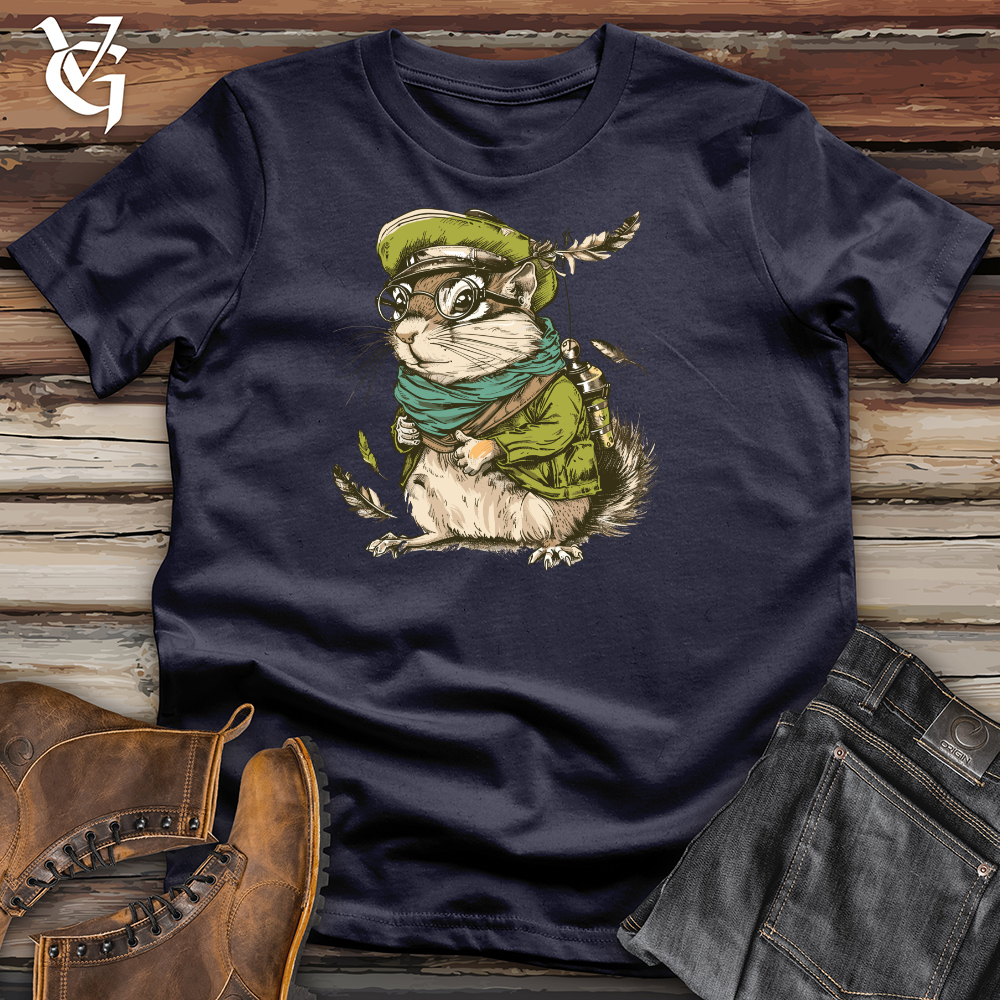 Viking Goods Chipmunk Explorer Emblem Cotton Tee Navy / L