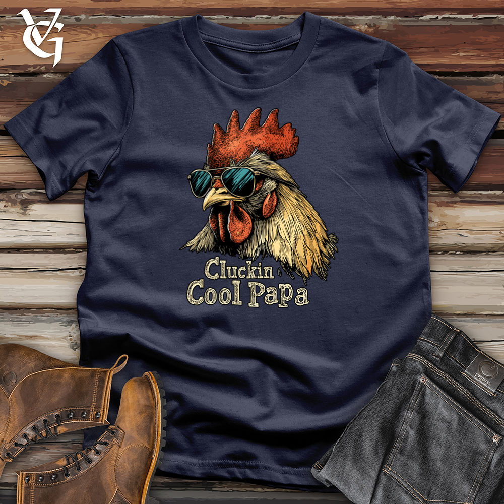 Viking Goods Cluckin Cool Papa Softstyle Tee Navy / L