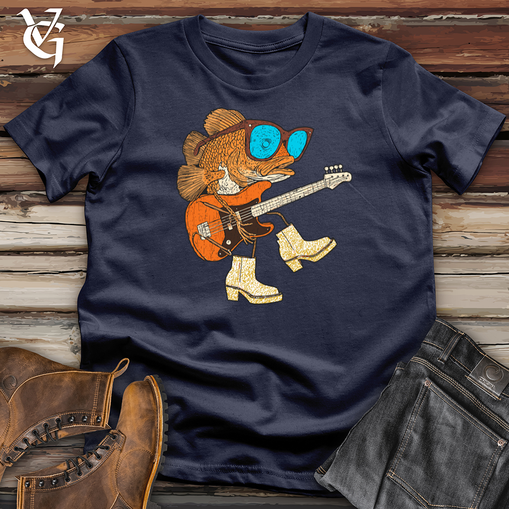 Viking Goods Cod On The Bass Softstyle Tee Navy / L