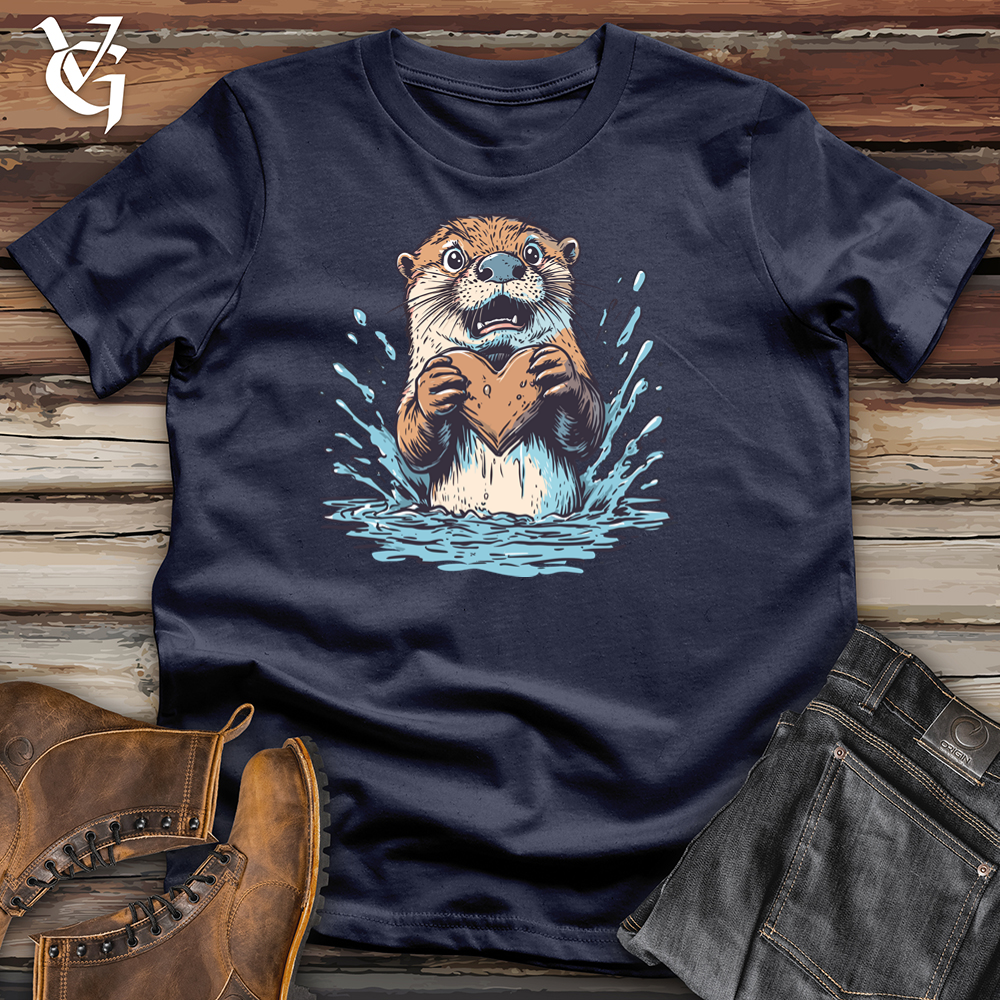 Viking Goods Commitment Issues Otter Softstyle Tee Navy / L