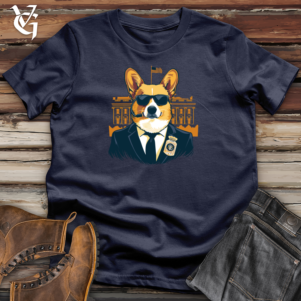 Viking Goods Corgi Secret Service Softstyle Tee Navy / L