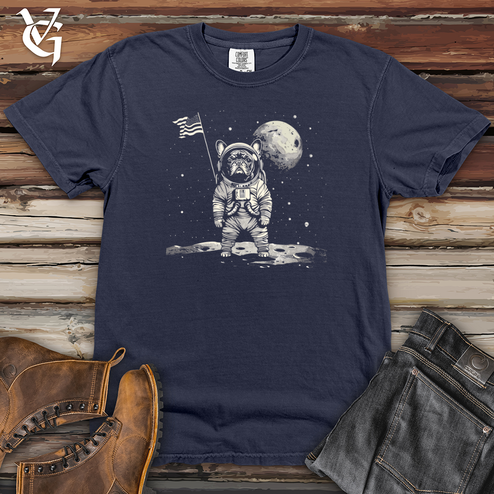 Viking Goods Cosmic Bulldog Odyssey Heavy Cotton Comfort Colors Tee Navy / L